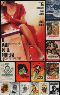 1x0996 LOT OF 19 FORMERLY FOLDED FRENCH 23X32 POSTERS 1960s-1990s a variety of cool movie images!