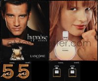 1x0931 LOT OF 6 UNFOLDED COLOGNE & PERFUME 22x28 ADVERTISING POSTERS 2000s-2010s cool images!