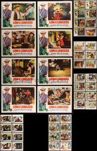 1x0332 LOT OF 45 LOBBY CARDS 1960s mostly complete sets from a variety of different movies!