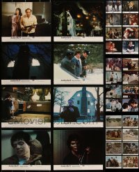 1x0726 LOT OF 32 COLOR ENGLISH FRONT OF HOUSE LOBBY CARDS 1970s-1990s four complete sets!