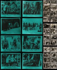 1x0725 LOT OF 32 ENGLISH FRONT OF HOUSE LOBBY CARDS 1960s-1970s four complete sets!