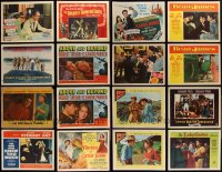 1x0346 LOT OF 31 1950S LOBBY CARDS 1950s great scenes from a variety of different movies!