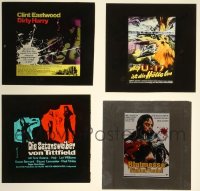 1x0720 LOT OF 4 GERMAN COLOR 3X3 TRANSPARENCIES 1970s great images of poster art!