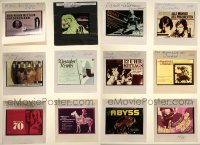 1x0716 LOT OF 12 EAST GERMAN COLOR 3X3 TRANSPARENCIES 1960s-1970s great images of poster art!