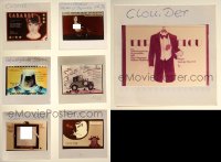 1x0712 LOT OF 19 EAST GERMAN COLOR 3X3 TRANSPARENCIES 1960s-1970s cool poster art, some nudity!