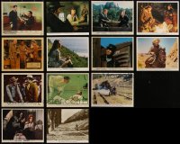 1x0729 LOT OF 13 COLOR ENGLISH FRONT OF HOUSE LOBBY CARDS 1950s-1970s scenes from several movies!