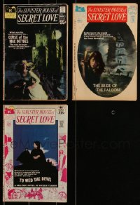 1x0743 LOT OF 3 SINISTER HOUSE OF SECRET LOVE COMIC BOOKS 1970s cool horror stories!