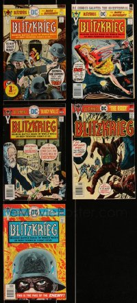 1x0741 LOT OF 5 BLITZKRIEG COMIC BOOKS 1976 searing battle sagas of World War II!