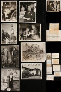 1x0699 LOT OF 9 1930S NEWS PHOTOS 1930s great candid images of Hollywood celebrities!