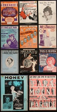 1x0585 LOT OF 11 SHEET MUSIC 1920s-1930s a variety of great songs including Al Jolson!