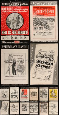 1x0073 LOT OF 16 1950s-1960S UNIVERSAL PRESSBOOKS advertising for a variety of different movies!