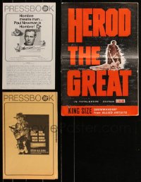 1x0570 LOT OF 3 CUT PRESSBOOKS 1960s-1970s advertising for a variety of different movies!
