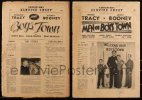 1x0144 LOT OF 2 BOYS TOWN & MEN OF BOYS TOWN PRESSBOOKS 1940s-1960s Spencer Tracy, Mickey Rooney