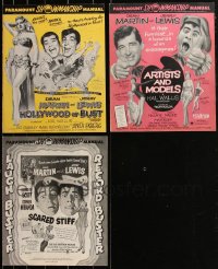 1x0136 LOT OF 3 JERRY LEWIS & DEAN MARTIN PRESSBOOKS 1950s Hollywood or Bust, Scared Stiff!