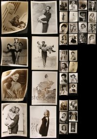 1x0641 LOT OF 37 8X10 STILLS 1940s-1960s great portraits from a variety of different movies!