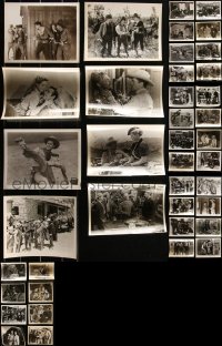 1x0624 LOT OF 58 COWBOY WESTERN 8X10 STILLS 1940s-1950s great scenes from several movies!