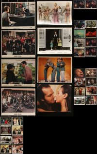 1x0645 LOT OF 34 8X10 COLOR STILLS & MINI LOBBY CARDS 1950s-1980s great scenes from several movies!