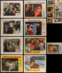 1x0365 LOT OF 17 LOBBY CARDS FROM ROCK HUDSON MOVIES 1950s-1960s a variety of great scenes!
