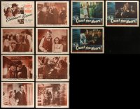 1x0362 LOT OF 19 LOBBY CARDS FROM TERESA WRIGHT MOVIES 1940s-1950s great scenes, two complete sets!