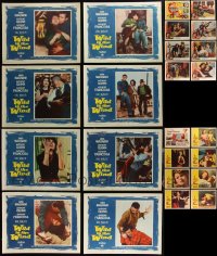 1x0355 LOT OF 24 LOBBY CARDS FROM ANNA MAGNANI MOVIES 1950s complete sets from three of her movies!