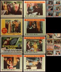1x0358 LOT OF 22 LOBBY CARDS FROM JOAN COLLINS MOVIES 1950s great scenes, two complete sets!
