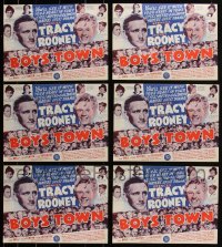 1x0523 LOT OF 6 BOYS TOWN HERALDS 1938 Spencer Tracy & Mickey Rooney classic!