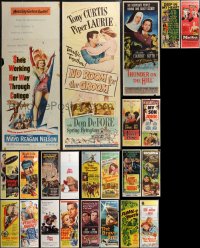 1x0812 LOT OF 23 FORMERLY FOLDED INSERTS 1940s-1970s great images from a variety of different movies!