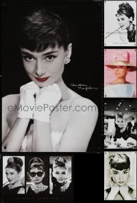 1x1013 LOT OF 6 UNFOLDED AUDREY HEPBURN 24x36 COMMERCIAL POSTERS 1990s beautiful portraits!