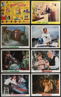 1x0367 LOT OF 15 WALT DISNEY LOBBY CARDS 1950s-1970s great scenes from live action movies!