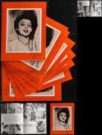 1x0442 LOT OF 8 STORY OF JUDY GARLAND SOUVENIR PROGRAM BOOKS 1960s legendary actress' life & career!