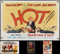 1x1016 LOT OF 4 UNFOLDED MARILYN MONROE COMMERCIAL POSTERS 1980s Some Like It Hot & more!