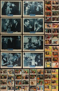 1x0323 LOT OF 66 LOBBY CARDS FROM GLENN FORD MOVIES 1950s-1960s great scenes w/some complete sets!