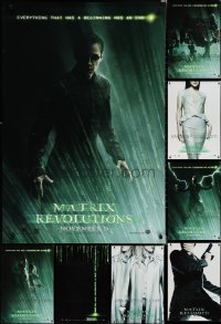 1x1068 LOT OF 12 UNFOLDED DOUBLE-SIDED 27X40 MATRIX SERIES ONE-SHEETS 2003 cool teaser images!