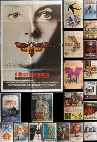 1x0492 LOT OF 31 FOLDED SPANISH LANGUAGE MOVIE POSTERS 1960s-1990s a variety of movie images!