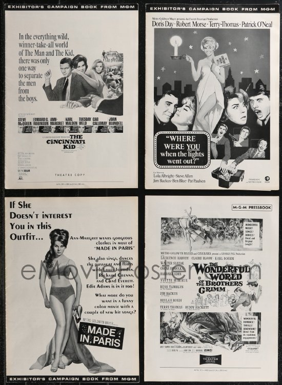 eMoviePoster.com: 1x0086 LOT OF 11 MGM 1960S-1970S PRESSBOOKS 1960s ...