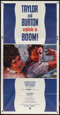 1y0324 BOOM 3sh 1968 Elizabeth Taylor & Richard Burton, Tennessee Williams, Joseph Losey!