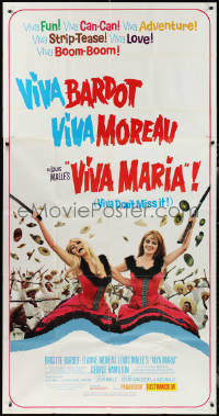 1y0344 VIVA MARIA 3sh 1966 Louis Malle, sexiest French ladies Brigitte Bardot & Jeanne Moreau!