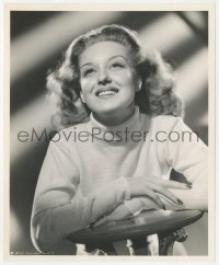 1y1812 ANN SAVAGE 8.25x10 still 1944 beautiful smiling portrait at Columbia Pictures by Coburn!