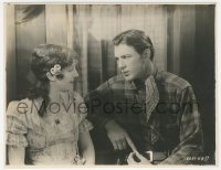 1y1819 ARIZONA BOUND 8x10 key book still 1927 close up of young Gary Cooper & pretty Betty Jewell!