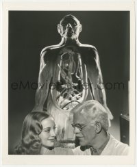 1y1827 BEFORE I HANG 8.25x10 still 1940 creepy scientist Boris Karloff & Evelyn Keyes by Schafer!
