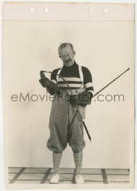 1y1843 CHESTER CONKLIN 8x11 key book still 1920s with his non-breakable golf club made of rubber!