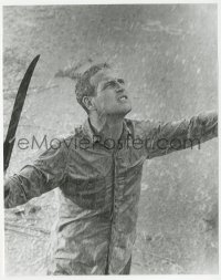 1y1854 COOL HAND LUKE 7.5x9.5 still 1967 classic scene with Paul Newman welcoming the rain!