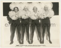 1y1858 DAMES 8x10 still 1934 great posed portrait of four sexy showgirls in wild flower outfits!