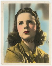 1y1866 DEANNA DURBIN color 8x10.25 still 1930s beautiful angelic head & shoulders portrait!