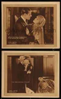 1y1589 SINS OF ROSANNE 2 8x10 LCs 1920 images of Jack Holt and cursed diamond thief Ethel Clayton!