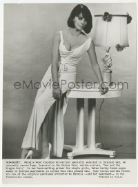 1y2063 SEX & THE SINGLE GIRL 7.25x9.75 still 1965 full-length sexy Natalie Wood in low-cut dress!