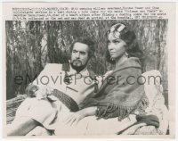 1y2070 SOLOMON & SHEBA 7x9 news photo 1959 replaced Tyrone Power & Gina Lollobrigida by willows!
