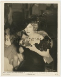 1y2072 SONG OF SONGS candid 8x10.25 still 1933 beautiful Marlene Dietrich drinking between scenes!