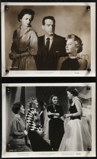 1y1785 THERE'S ALWAYS TOMORROW 2 8x10 stills 1956 Fred MacMurray, Barbara Stanwyck & Joan Bennett!