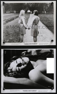 1y1786 THERESE & ISABELLE 2 8x10 stills 1968 Radley Metzger, lesbian Essy Persson & Anna Gael!